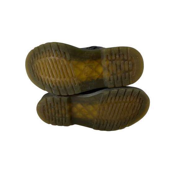 Dr. Martens Toddler Black Patent Leather Lace Up Combat Boots Size 9 - Picture 7 of 10